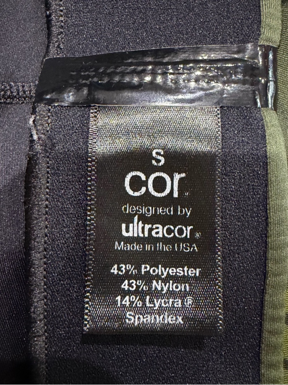 COR by Ultracor Leggings Women’s Small Green Luxury Yoga Gym Workout - Picture 7 of 7
